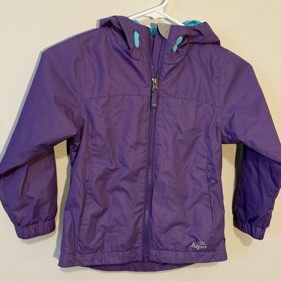 Jupa Girls Spring Fall Lightweight Windbreaker Jacket with Hood size 6 - Picture 1 of 3